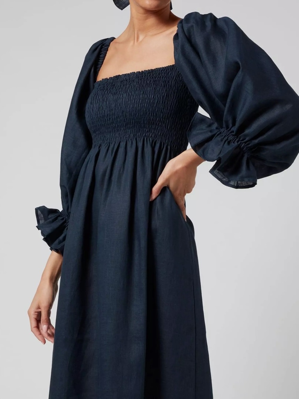 SLEEPER Atlanta Linen Dress XS